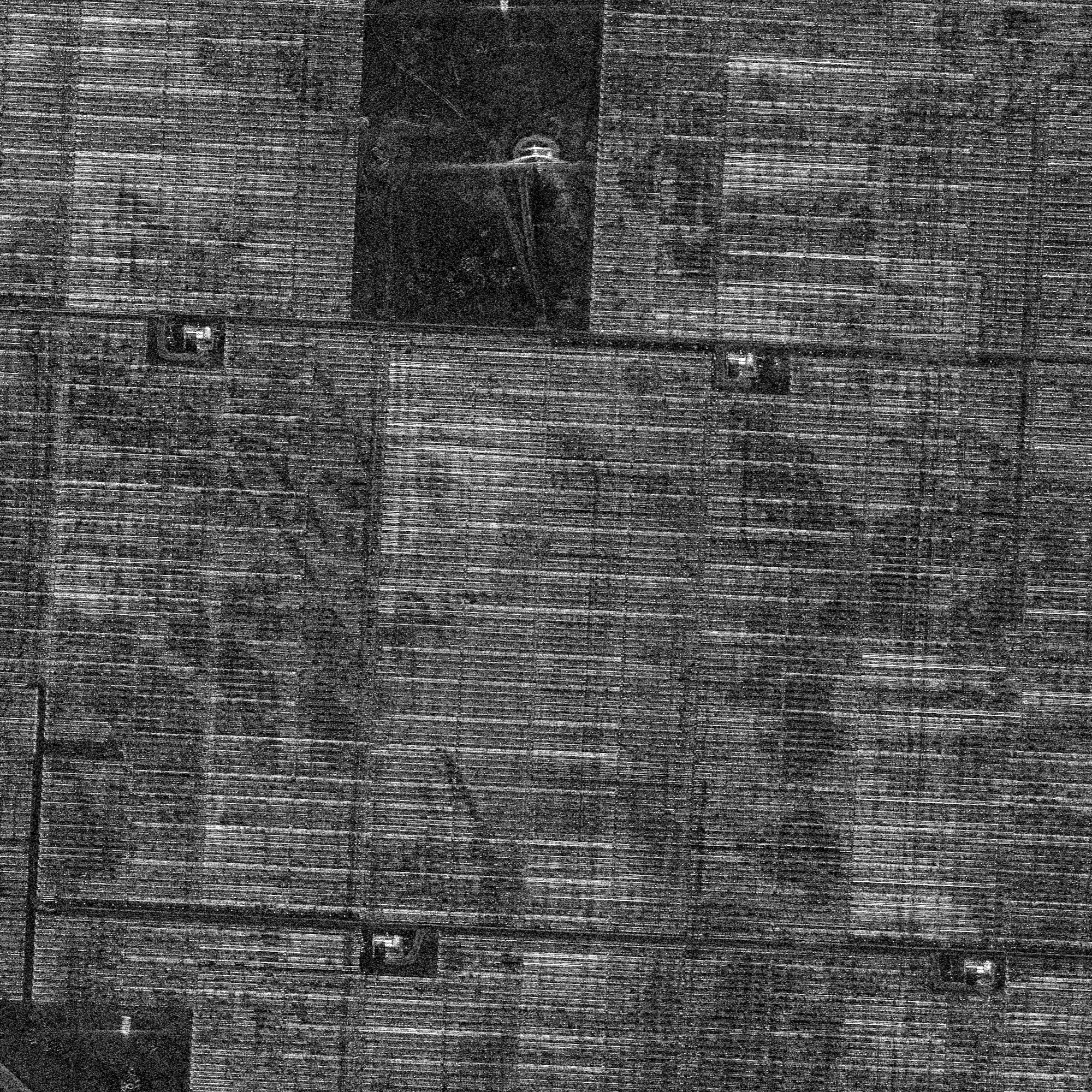Detail: the north-west corner at 0.35 m