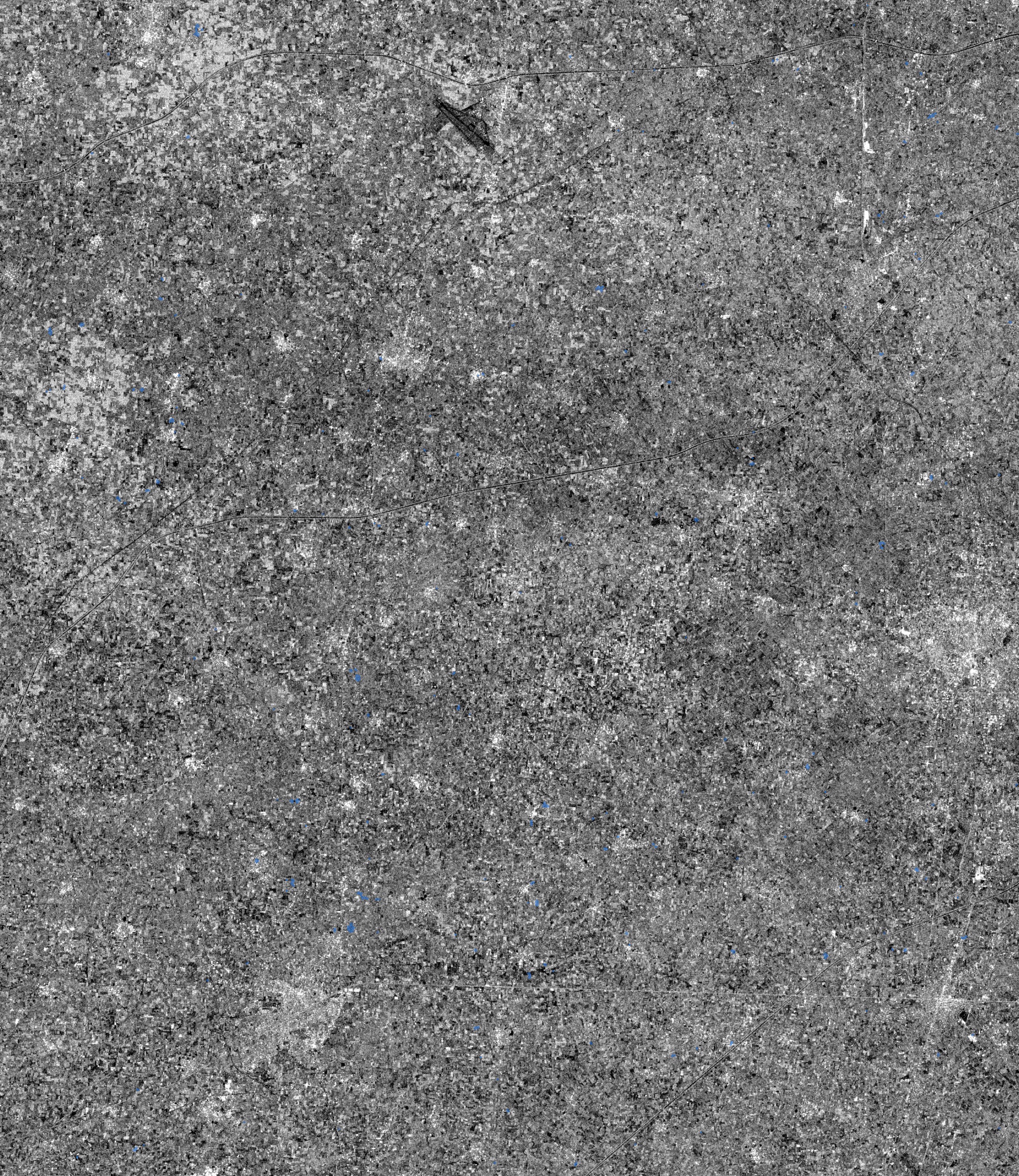 Radar frame, Sangrur–Ludhiana, Punjab, 7 Jun 2026 · 06:30 IST · flooded in blue