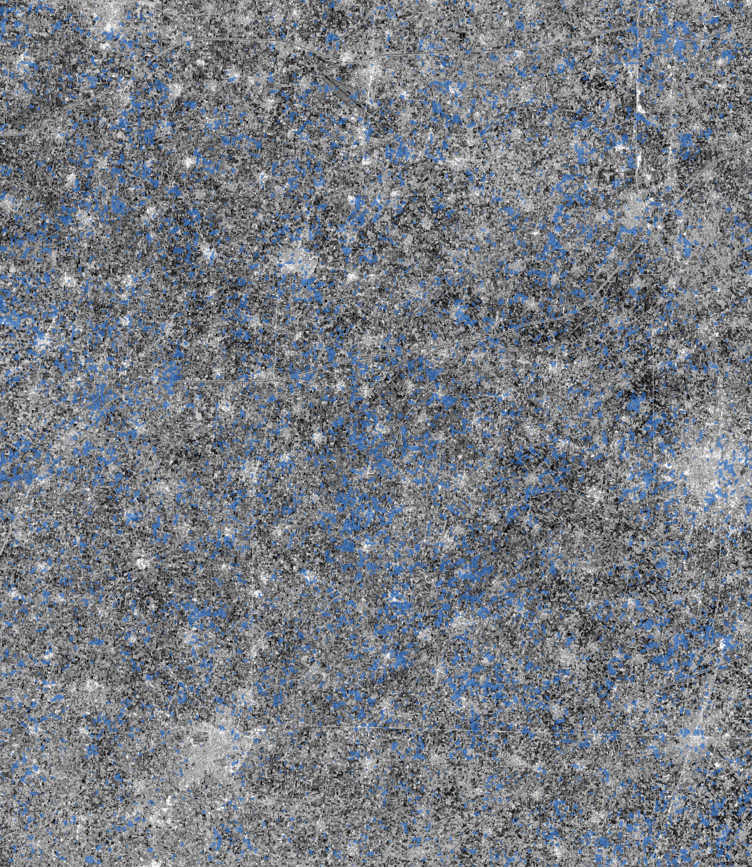 Radar frame, Sangrur–Ludhiana, Punjab, 26 Jun 2026 · 06:29 IST · flooded in blue